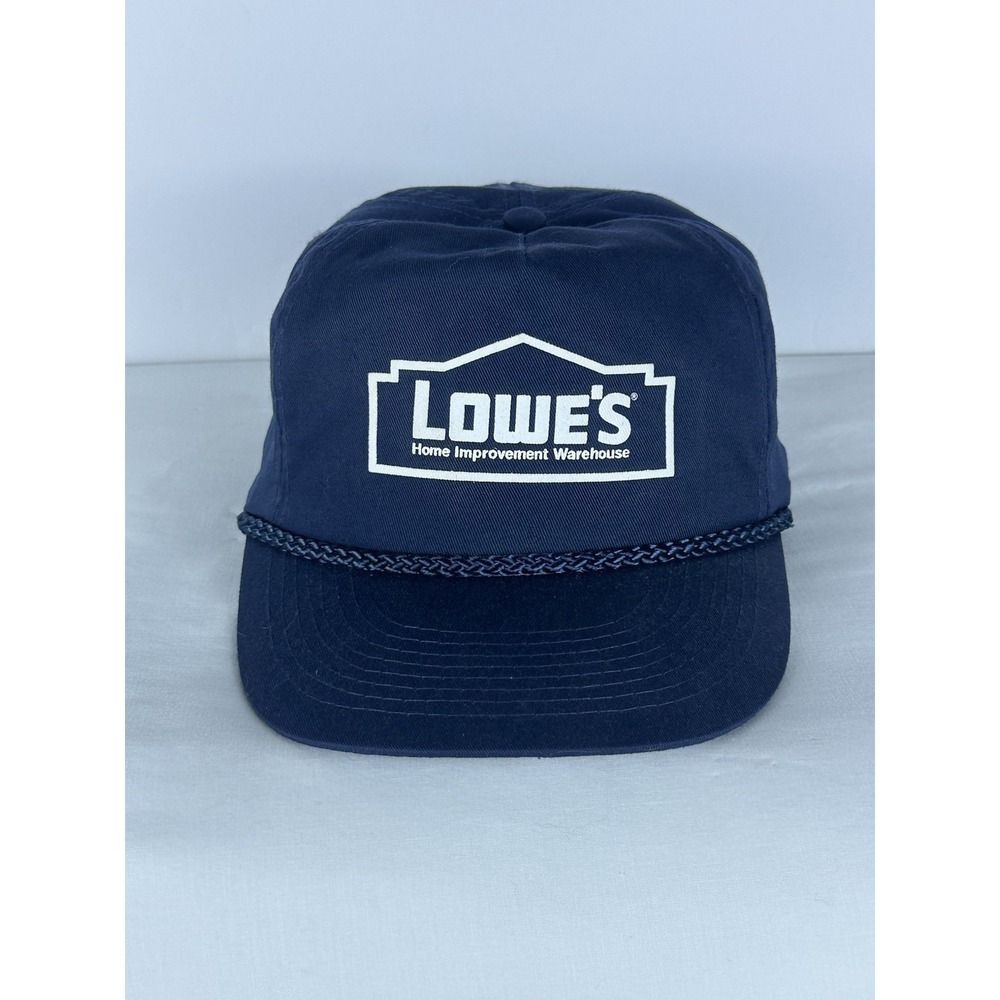 Vintage 90's Lowe's Home Improvement Warehouse SnapBack Rope Trucker Hat Cap